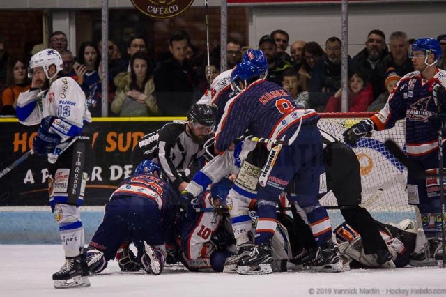 Photo hockey match Clermont-Ferrand - Courchevel-Méribel-Pralognan le 13/04/2019
