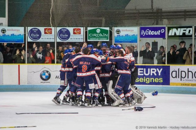 Photo hockey match Clermont-Ferrand - Courchevel-Méribel-Pralognan le 13/04/2019
