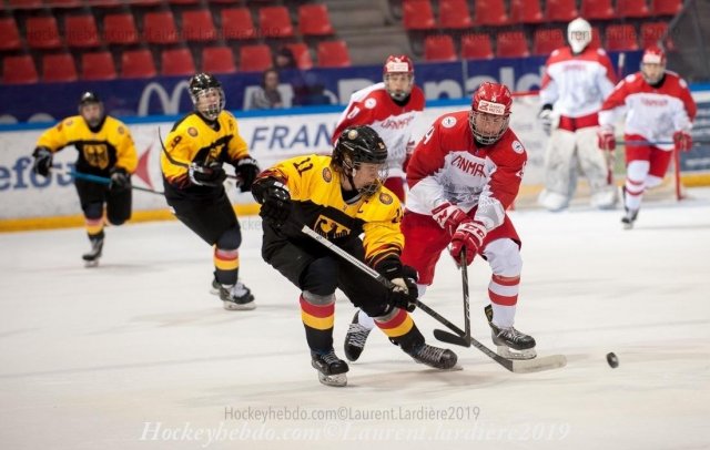 Photo hockey match Germany - Denmark le 17/04/2019