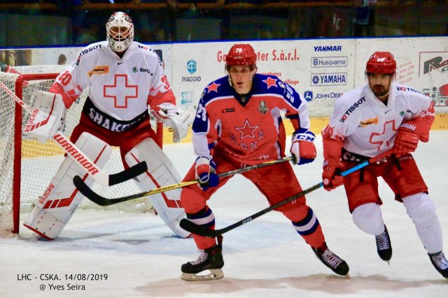 Photo hockey match Lausanne - Moscou le 14/08/2019