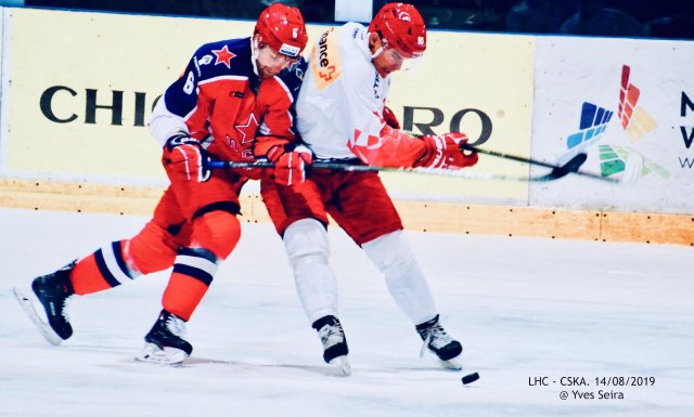 Photo hockey match Lausanne - Moscou le 14/08/2019