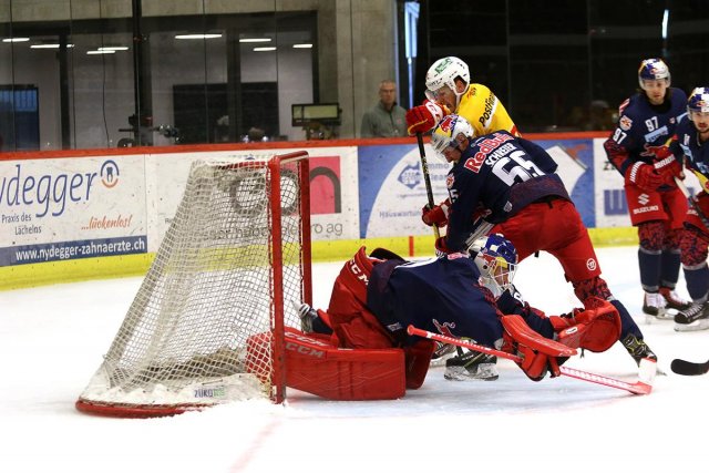 Photo hockey match Bienne - Salzbourg le 17/08/2019