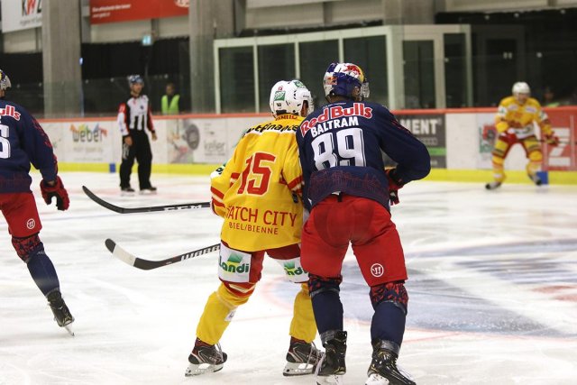 Photo hockey match Bienne - Salzbourg le 17/08/2019