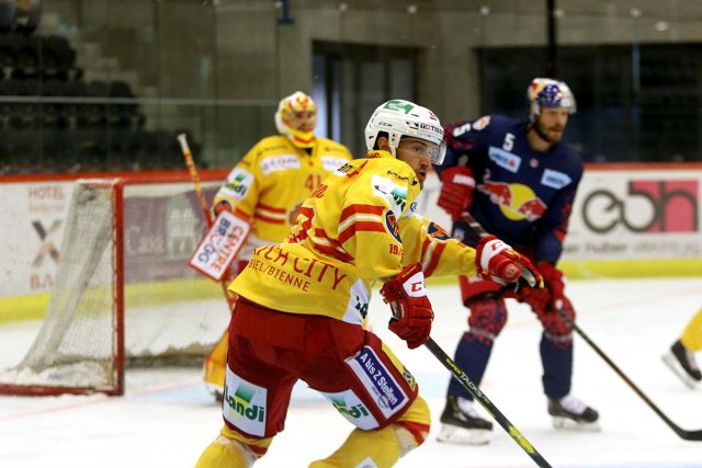 Photo hockey match Bienne - Salzbourg le 17/08/2019