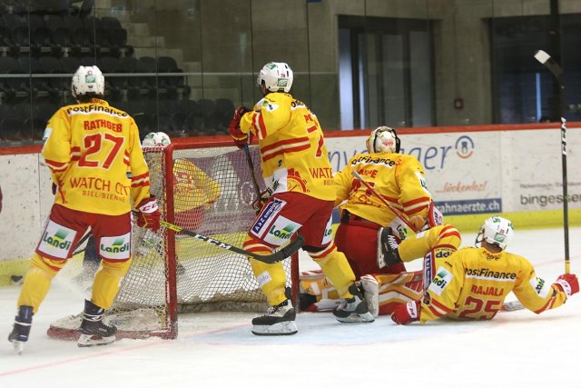 Photo hockey match Bienne - Salzbourg le 17/08/2019