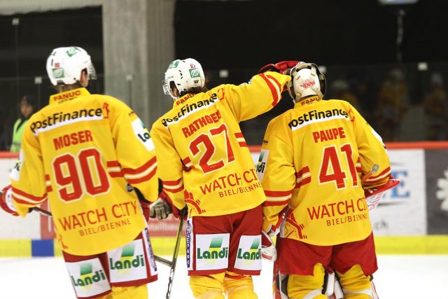 Photo hockey match Bienne - Salzbourg le 17/08/2019