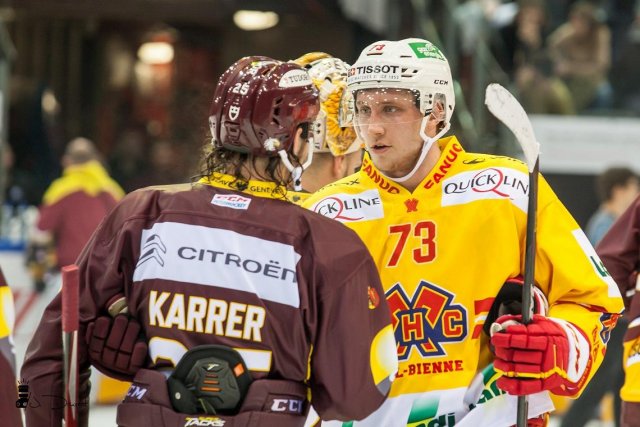 Photo hockey match Genève - Bienne le 14/09/2019