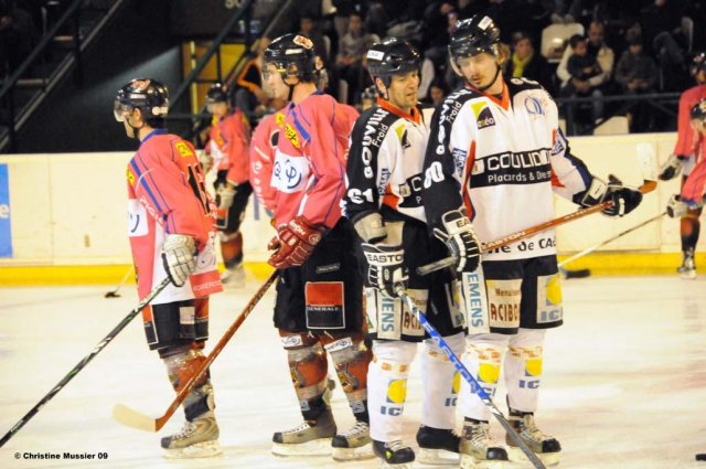 Photo hockey match Bordeaux - Caen  le 28/03/2009