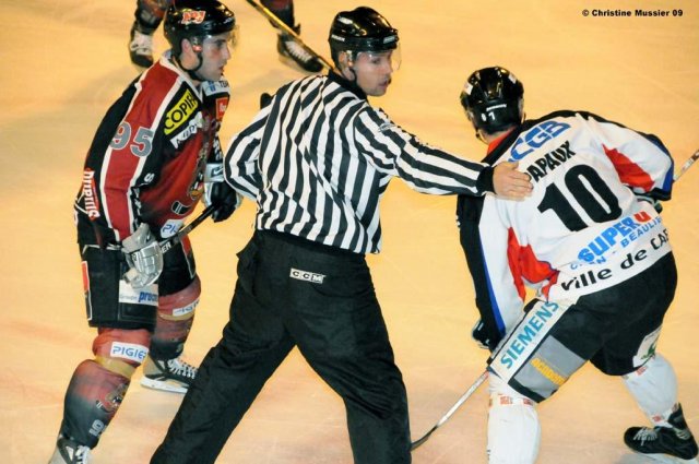 Photo hockey match Bordeaux - Caen  le 28/03/2009
