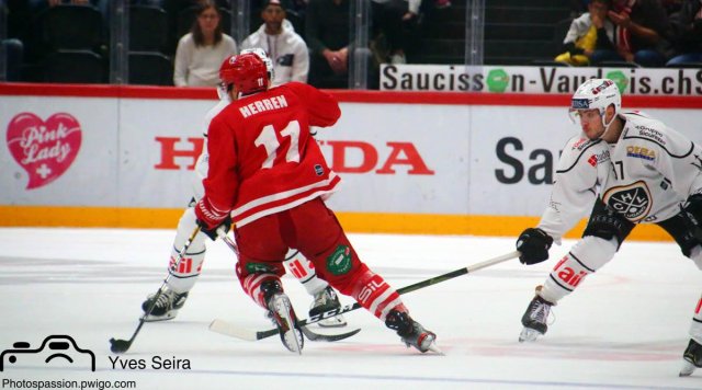 Photo hockey match Lausanne - Lugano le 13/10/2019