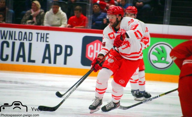 Photo hockey match Lausanne - Trinec le 15/10/2019