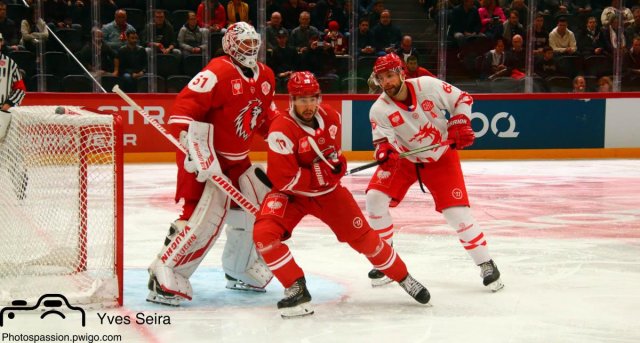 Photo hockey match Lausanne - Trinec le 15/10/2019
