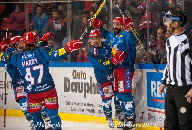 Photo hockey match Grenoble  - Rouen le 22/11/2019
