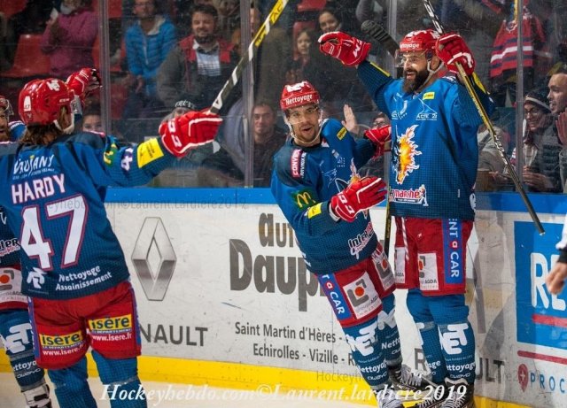 Photo hockey match Grenoble  - Rouen le 22/11/2019