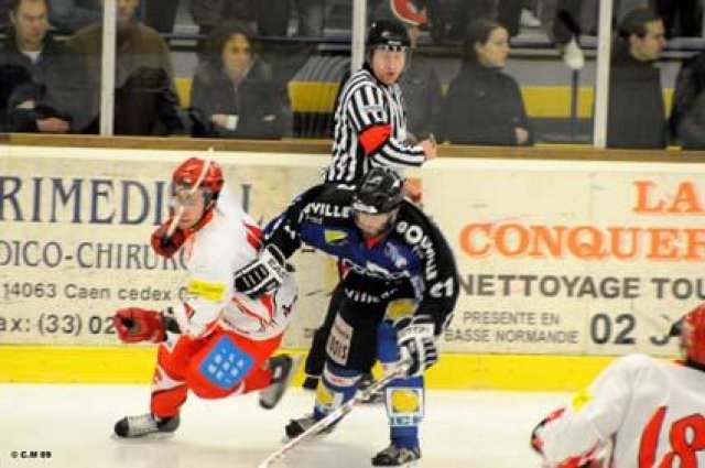 Photo hockey match Caen  - Valence le 11/04/2009