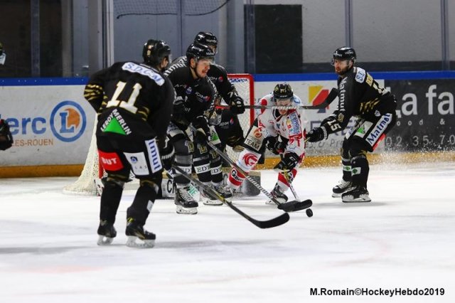 Photo hockey match Rouen - Amiens  le 06/12/2019
