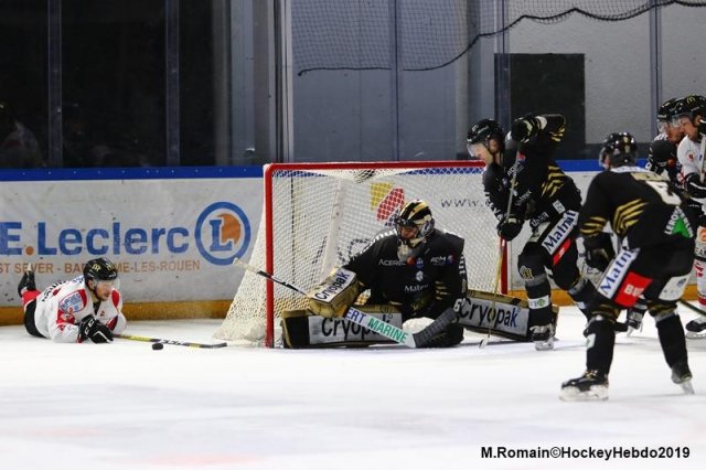 Photo hockey match Rouen - Amiens  le 06/12/2019