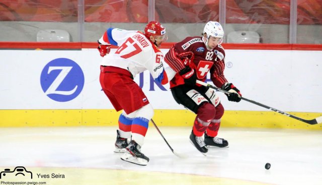 Photo hockey match Switzerland - Russia le 13/12/2019