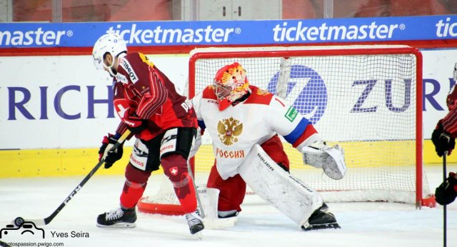 Photo hockey match Switzerland - Russia le 13/12/2019