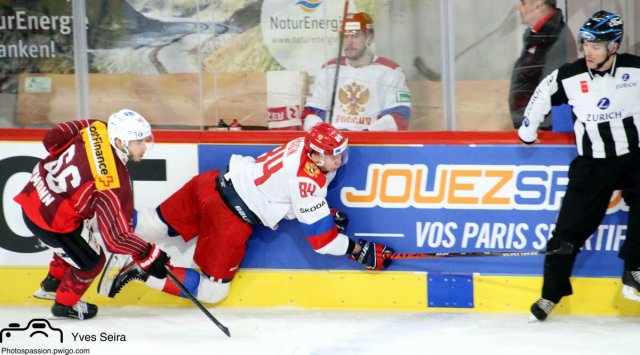 Photo hockey match Switzerland - Russia le 13/12/2019