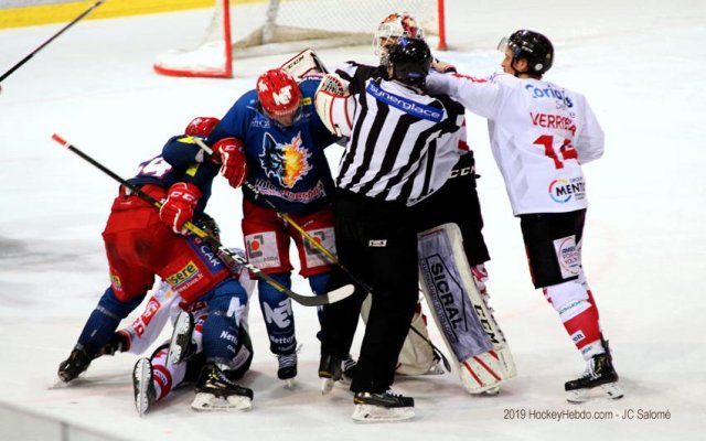 Photo hockey match Grenoble  - Amiens  le 28/12/2019