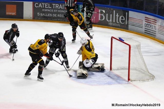 Photo hockey match Rouen - Nice le 30/12/2019