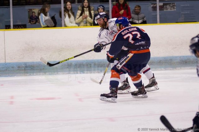 Photo hockey match Clermont-Ferrand - Caen  le 04/01/2020