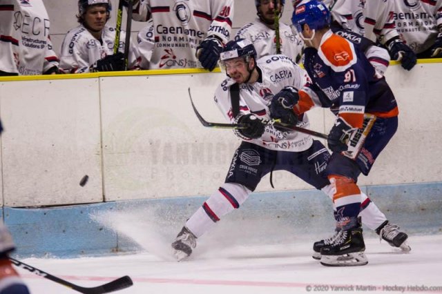 Photo hockey match Clermont-Ferrand - Caen  le 04/01/2020