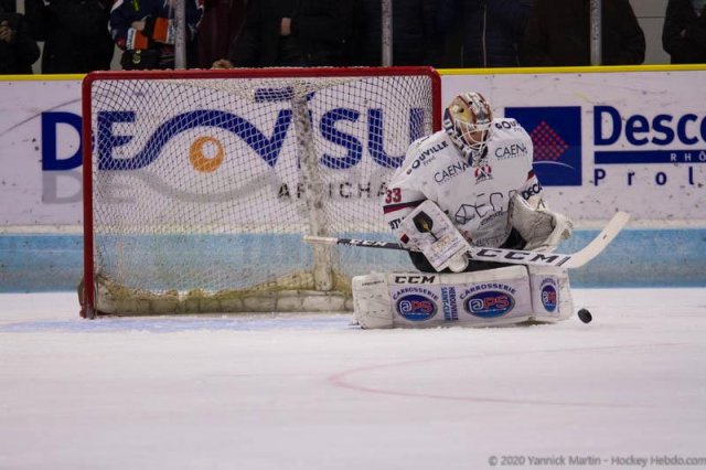 Photo hockey match Clermont-Ferrand - Caen  le 04/01/2020
