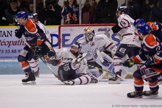 Photo hockey match Clermont-Ferrand - Caen  le 04/01/2020