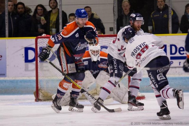 Photo hockey match Clermont-Ferrand - Caen  le 04/01/2020