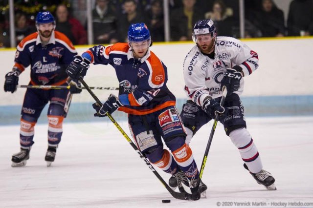 Photo hockey match Clermont-Ferrand - Caen  le 04/01/2020