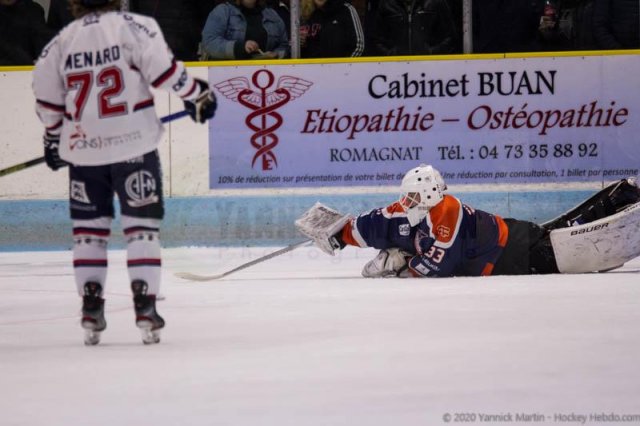 Photo hockey match Clermont-Ferrand - Caen  le 04/01/2020