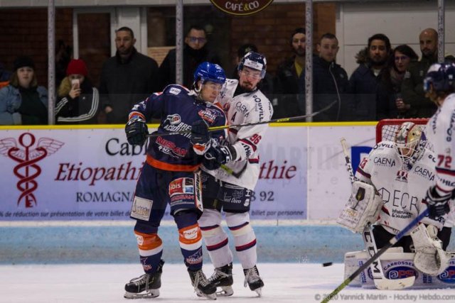 Photo hockey match Clermont-Ferrand - Caen  le 04/01/2020