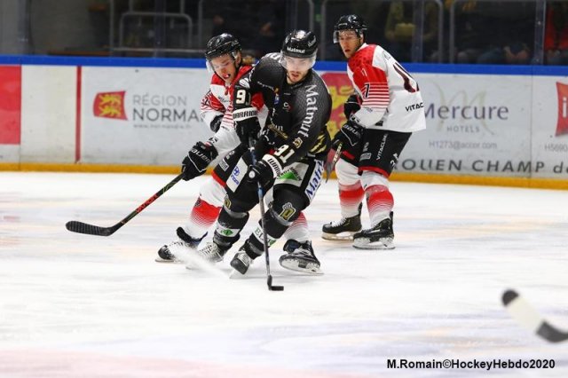 Photo hockey match Rouen - Mulhouse le 15/01/2020