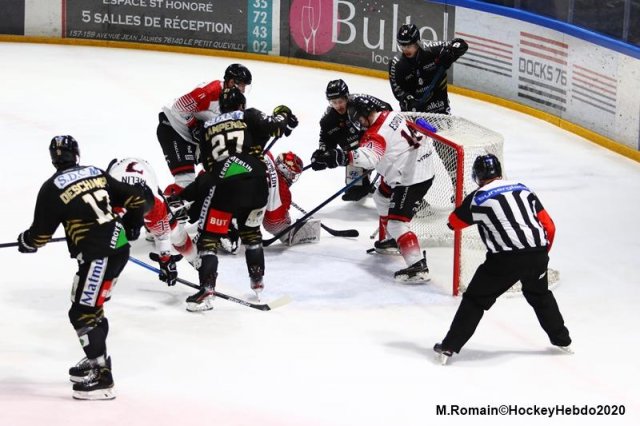 Photo hockey match Rouen - Mulhouse le 15/01/2020