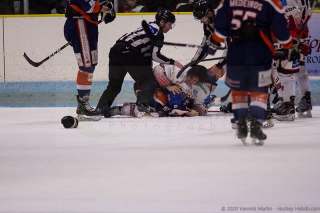 Photo hockey match Clermont-Ferrand - Cholet  le 18/01/2020