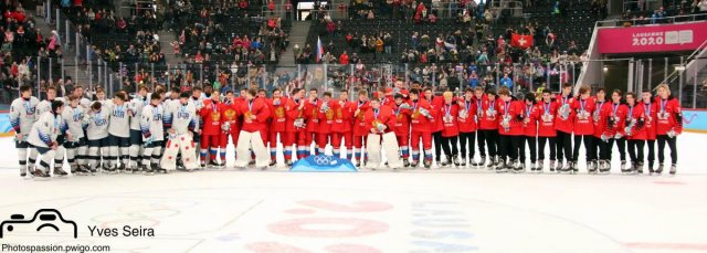 Photo hockey match Russia - United States of America le 22/01/2020