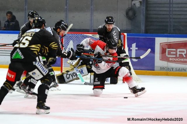 Photo hockey match Rouen - Mulhouse le 26/01/2020