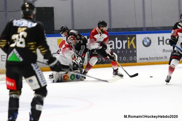 Photo hockey match Rouen - Mulhouse le 26/01/2020