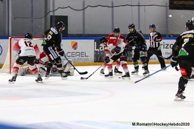 Photo hockey match Rouen - Mulhouse le 26/01/2020