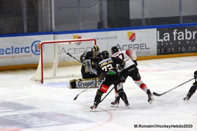 Photo hockey match Rouen - Mulhouse le 26/01/2020