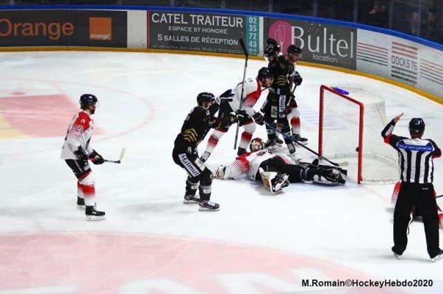 Photo hockey match Rouen - Mulhouse le 26/01/2020
