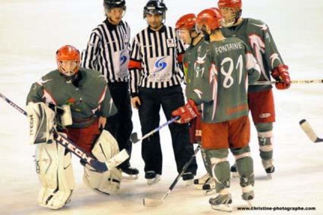 Photo hockey match Cergy-Pontoise - Caen  le 14/04/2009