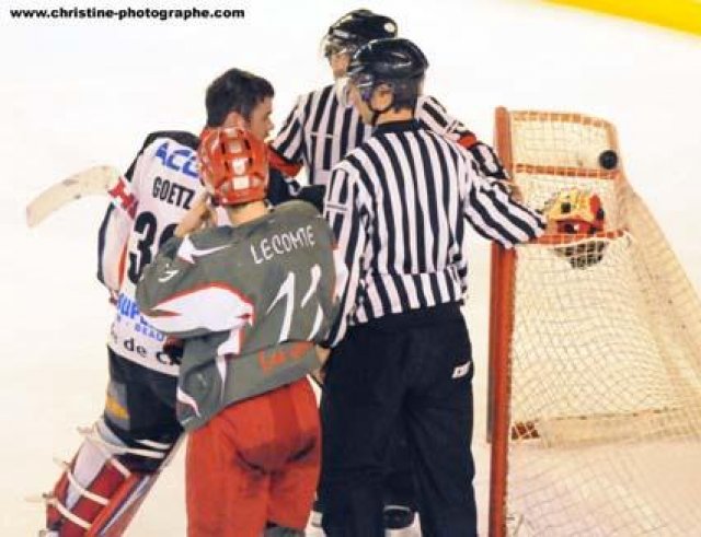 Photo hockey match Cergy-Pontoise - Caen  le 14/04/2009