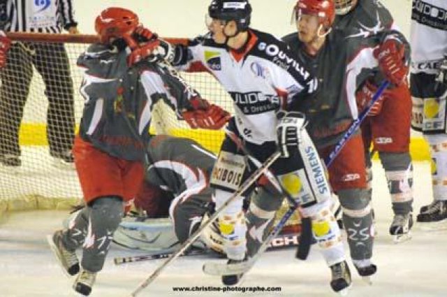 Photo hockey match Cergy-Pontoise - Caen  le 14/04/2009