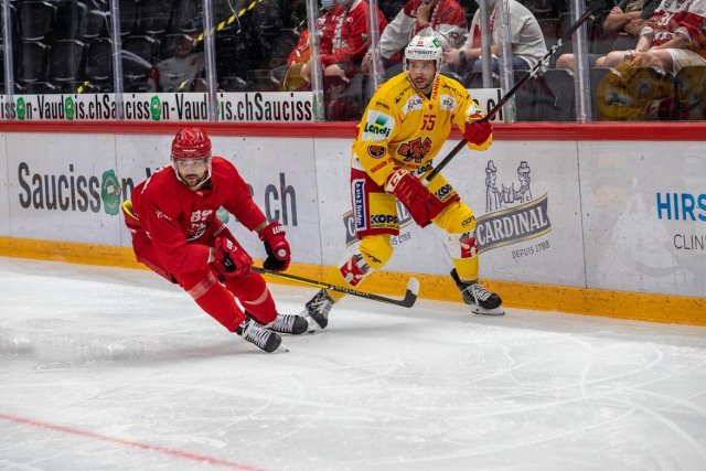Photo hockey match Lausanne - Bienne le 21/08/2020