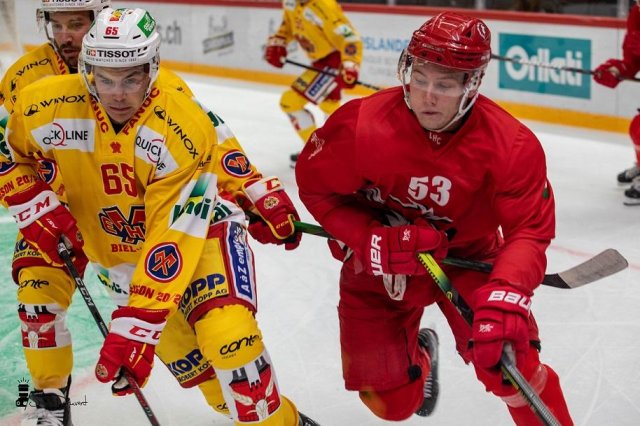 Photo hockey match Lausanne - Bienne le 21/08/2020