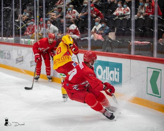 Photo hockey match Lausanne - Bienne le 21/08/2020