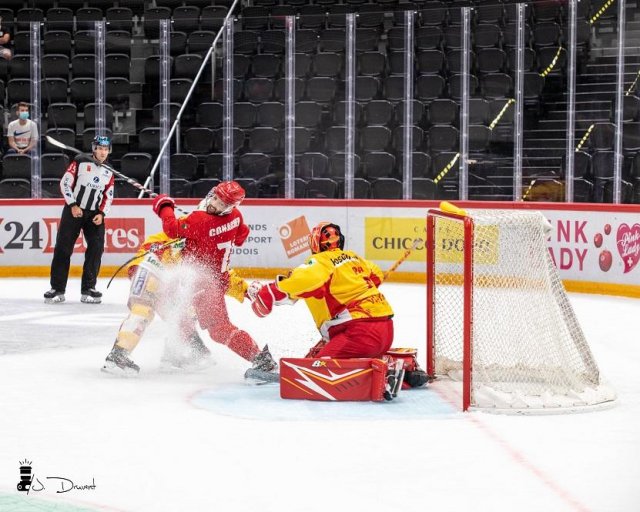 Photo hockey match Lausanne - Bienne le 21/08/2020